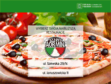 Tablet Screenshot of pizzeria-taormina.com